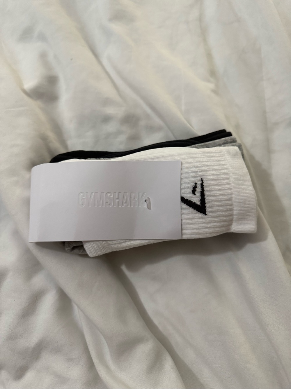 Gymshark Crew socks 3 pack size small
